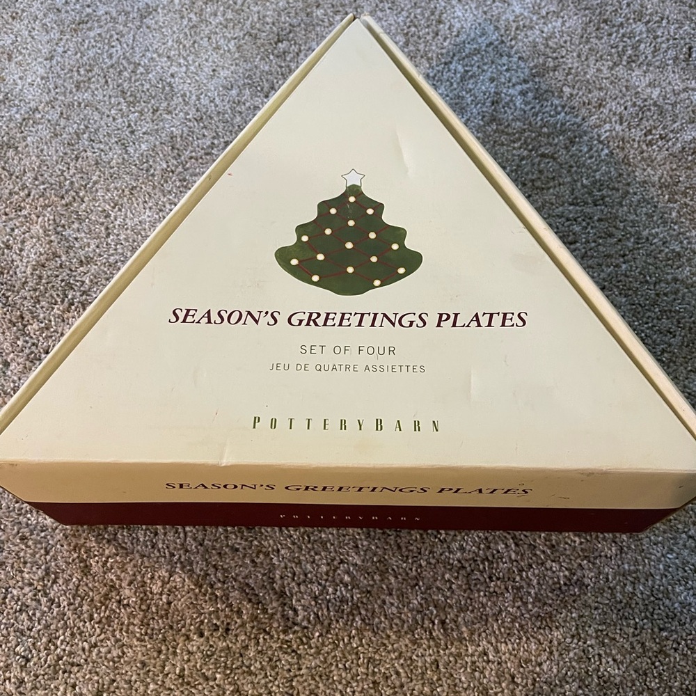 Pottery Barn Christmas plates